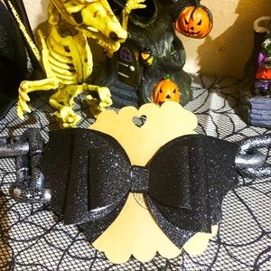 Halloween glitter Bat Bow